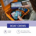 Adventure Medical Kits Marine Series Medical Kit - 3500 - Boat First Aid Kit For Large Crews 24 Hours From Care - Includes Emergency Medical Supplies Like Bandages, Medicine, Guide Book & More