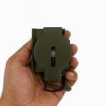 VETERIS US Military Style Phosphorescent Waterproof Lensatic Compass Accurate Hand Held Compasses with Pouch for Hiking Camping Navigation Survival Backpacking Orienteering