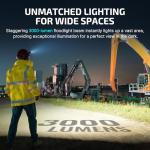 OLIGHT Perun 3 Rechargeable Headlamp Flashlight, 3000 Lumens LED Headlight with Red Light, Waterproof Head Lamp with Headband for Outdoor Camping, Hiking, Working (Midnight Blue)