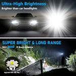 Flashlights High Lumens Rechargeable, 100,000LM LED Super Bright Flash Light, Zoomable Linternas with LCD Digital Display, 5 Mode, Waterproof, Powerful Tactical Flashlight for Emergencies Camping Gift