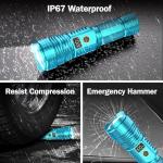 Flashlights High Lumens Rechargeable, 100,000LM LED Super Bright Flash Light, Zoomable Linternas with LCD Digital Display, 5 Mode, Waterproof, Powerful Tactical Flashlight for Emergencies Camping Gift