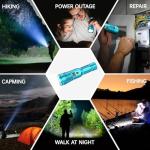 Flashlights High Lumens Rechargeable, 100,000LM LED Super Bright Flash Light, Zoomable Linternas with LCD Digital Display, 5 Mode, Waterproof, Powerful Tactical Flashlight for Emergencies Camping Gift