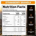 Peak Refuel Strawberry Granola 2-Pack | Freeze Dried Backpacking, Camping & Emergency Prep Food | 2 Servings Pouches