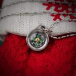 MecArmy CMP/CMP2 Mini Compass- Meaningful Valentine Birthday Gifts for Men Women, EDC Titanium/Brass/Copper Pocket Compass for Hiking SurvivaI, IPX5 Waterproof, Glow in the Dark, Necklace Pendant