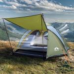 Night Cat Pop Up Tent 2-3 Persons Instant Set Up Tent with Footprint Tarp & Porch, Automatic Double Layer Waterproof Camping Tent with Rainfly