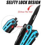 FLISSA 16-in-1 Multi Tool Pliers, Gifts for Men, Stainless Steel EDC Multitool with Pocket Knife, Belt Clip and Oxford Pouch, Self-locking Multipurpose Utility Multi-Tool for Camping Survival Outdoor