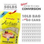 Grandma Lucy's Artisan Dog Food, Grain Free and Freeze-Dried - Artisan Chicken, 3Lb Bag