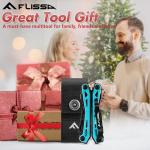 FLISSA 16-in-1 Multi Tool Pliers, Gifts for Men, Stainless Steel EDC Multitool with Pocket Knife, Belt Clip and Oxford Pouch, Self-locking Multipurpose Utility Multi-Tool for Camping Survival Outdoor