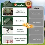 Tents for Camping 2/3 Person with Rainfly - Camping Tent Waterproof Windproof Easy Setup, Portable Double Layer Outdoor Dome Tent, Backpacking Tents for Adventure Backyard Hiking