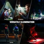 RECHOO Flat EDC Flashlight Rechargeable, 8-Mode Slim Pocket Flashlight with Magnetic Base & Clip, Lightweight Mini Rechargeable Flashlights for Everyday Carry, Working, Camping, Car Repair & Emergency