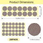 28Pcs Rotundity Match Paper with Adhesive, Match Striker Stickers for Fireplace Matches,Jars,Candles