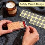 28Pcs Rotundity Match Paper with Adhesive, Match Striker Stickers for Fireplace Matches,Jars,Candles