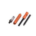 Compact Fire Starter, with Scraper Striker, DOSMAMZ 3PCS Replaceable Threaded Ferro Rods Flint Fire Steel Magnesium Rod, Cool & Unique Gift for Men Dad Boy