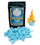 FIRE Starter Plugs (50 Pack) Extreme Winter & Weather Resistant Can Light 50+ Fires for Survival, Campfires, Fireplace, BBQ, Grill, Extra Long Burn Time | Perfect for Emergency Survival Kits