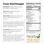 Ready Harvest Freeze Dried Food - Pineapple Chunks | Emergency Storage | Whole Food | #10 Can | 30-Year Shelf Life | Cans Filled to the Top