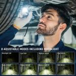 Sofirn SP31 V3 Tactical Flashlight Rechargeable, 2000 High Lumen Pocket Flashlight with Powerful LED, Dual Switches and Battery for EDC, Home, Emergency, Heavy Duty, IP68 Waterproof / Compact Built