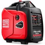 POXURIO 2550-Watt Portable Inverter Generator for Home Use, 1.06Gallon Large Fuel Tank Up to 10 Hours Use, 120V Gas Powered Generator Super Quiet - EPA Compliant-Red