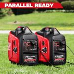 POXURIO 2550-Watt Portable Inverter Generator for Home Use, 1.06Gallon Large Fuel Tank Up to 10 Hours Use, 120V Gas Powered Generator Super Quiet - EPA Compliant-Red