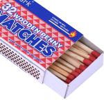 Spark 100-Pack Wooden Safety Matches - Bulk 32-Count Strike-on-Box Matches for Kitchen, Camping, Emergency, Fire Starter - Wholesale Value Set