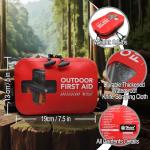 152 PCS Waterproof First Aid Kit, Portable Small Boat Dry Bag Bug Out Bags, Emergency Medical Kit Ideal for Boating, Camping, Fishing, Kayaking, Floating, Red