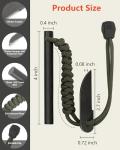 VVAAGG Flint and Steel Fire Starter: 4 Inch Ferro Rod Magnesium Rods Survival Tool with Paracord Handle Thicker Striker