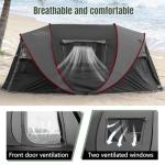 Instant Pop Up Camping Tent,4-6 Person Tents,Automatic Set Up Tent in 3 Seconds,Waterproof Sunshade Family Tent,Portable Lightweight Dome Tent for Outdoor Camping,Hiking,Travel & Beach