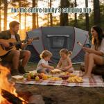 Instant Pop Up Camping Tent,4-6 Person Tents,Automatic Set Up Tent in 3 Seconds,Waterproof Sunshade Family Tent,Portable Lightweight Dome Tent for Outdoor Camping,Hiking,Travel & Beach