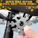 18 in 1 Snowflake Multi Tool Set of 3 – Compact and Portable Stainless Steel Snowflake Multitool Keychain Screwdriver | Keychain Bottle Opener for Men | Universal Use for Travel, Home and Work