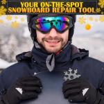 18 in 1 Snowflake Multi Tool Set of 3 – Compact and Portable Stainless Steel Snowflake Multitool Keychain Screwdriver | Keychain Bottle Opener for Men | Universal Use for Travel, Home and Work