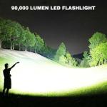 3 Pack Rechargeable LED Flashlights High Lumens, 90,000LM Super Bright Flashlight, Adjustable 5 Modes Powerful Flash Light with USB Cable, Waterproof Handheld Flashlight for Home Camping Emergencies