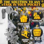 3 PCs 18 in 1 Multitool Set — Compact and Portable Stainless Steel Tool with Bottle Opener — Universal for Travel, Home, Work and Great as Practical Gift Idea for Mens