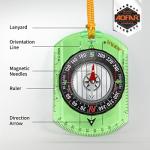 AOFAR Orienteering Compass AF-362 for Hiking and Navigation, Professional Field Compass for Map Reading and Survival, Lightweight