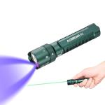 ACEBEAM K1 Rechargeable EDC AA Flashlight with Green Beam, UV and White LED Combo, 1000 High Lumens Pocket Flashlight, Triple Sources Super Bright Small Flash Light for Emergency, Camping, Home