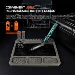 ACEBEAM K1 Rechargeable EDC AA Flashlight with Green Beam, UV and White LED Combo, 1000 High Lumens Pocket Flashlight, Triple Sources Super Bright Small Flash Light for Emergency, Camping, Home