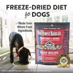 Northwest Naturals Freeze-Dried Beef Dog Food - Bite-Sized Nuggets - Grain-Free, High-Protein, Raw Diet, Human-Grade Ingredients, All Natural, Premium Quality, Healthy & Nutritious - 12 Oz