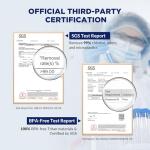 Filtered Water Bottle, Membrane Solutions C3 Water Bottle Filter with Replaceable ACFX2 Filter Cartridge, Portable Water Filter 36oz BPA-Free for Travel, Hiking & Camping Drinking use(Grey)