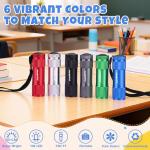 EverBrite 18-Pack Mini LED Flashlight Set - Portable Flashlights Ideal for Hurricane Supplies Camping, Night Reading, Cycling, BBQ, Party, Backpacking - Includes Lanyard & 54 x AAA Batteries