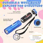 EverBrite 18-Pack Mini LED Flashlight Set - Portable Flashlights Ideal for Hurricane Supplies Camping, Night Reading, Cycling, BBQ, Party, Backpacking - Includes Lanyard & 54 x AAA Batteries