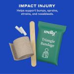 Welly Comprehensive First Aid Kit - FSA Eligible - Adhesive Bandages, Tape and Non-Stick Pads, Butterfly Strips, Cleansing Wipes, Ointments, Gauze, and More - 240 Pieces