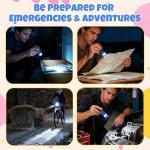 EverBrite 18-Pack Mini LED Flashlight Set - Portable Flashlights Ideal for Hurricane Supplies Camping, Night Reading, Cycling, BBQ, Party, Backpacking - Includes Lanyard & 54 x AAA Batteries