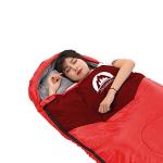 SWTMERRY Sleeping Bag 3 Seasons (Summer, Spring, Fall) Warm & Cool Weather - Lightweight,Waterproof Indoor & Outdoor Use for Kids, Teens & Adults for Camping Hiking, Backpacking and Survival (Red)