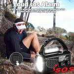 QAUYYW Hand Crank Emergency Radio,37000mWh Solar Powered Portable NOAA AM FM Weather Radio with 3Mode Flashlight and Reading Light,Cell Phone Charger,Home and Emergency Distress Signal (Black)