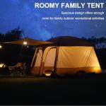 Vidalido Tents，3-4 Person Camping Tent with Extended Vestibule，Weather Resistant Family Tents with Breathable Mesh Windows，Easy Install Waterproof Outdoor Tent for Backpacking and Camping Hiking