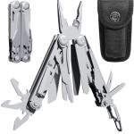 PERWIN Multitool Stainless Steel Multi-Tool Pliers 22-in-1 with Safety Locking, Pocket Knife, Bottle Opener, EDC Equipment With Pocket Clip for Survival, Camping, Hunting and Hiking.