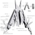 PERWIN Multitool Stainless Steel Multi-Tool Pliers 22-in-1 with Safety Locking, Pocket Knife, Bottle Opener, EDC Equipment With Pocket Clip for Survival, Camping, Hunting and Hiking.