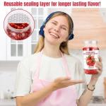Premium Freeze Dried Strawberries Pieces - 8.82oz 100% Natural Sweet Frozen Strawberrys, No Gluten & No Allergen, Dry Strawberry Pieces Flakes for Snacks, Baking, Cooking, Flavorful
