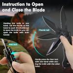 Father's Day, Mother's Day & Birthday Gifts For Men/Women: ALBATROSS 7-in-1 Tactical Survival Knife - Glass Breaker, Seatbelt Cutter, Serrated Steel Blade, Firestarter, LED Flashlight, Bottle Opener & Pouch | Military, Emergency, Outdoor Rescue Gear For Dad, Mom, husband, wife, boyfriend, Grandfather (Black)