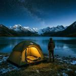 Purebox Tent 4 Person Camping Tents - Double Layer with 2 Doors & Rainfly, Portable Waterproof & Windproof Tents, Large Mesh Ventilation, Easy Setup Family Tent for Camping, Hiking and Backpacking