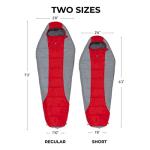 Teton Tracker, 5 Degree Sleeping Bag; Lightweight, Warm Mummy Sleeping Bag, Camping, Backpacking, Hiking