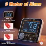 NOAA Weather Alert Radio for Home - S.A.M.E. Localized Programming, 23 Country Codes & 75+ Emergency Alerts NOAA Weather Radio with Battery Backup External Antenna and Warning Light for Home